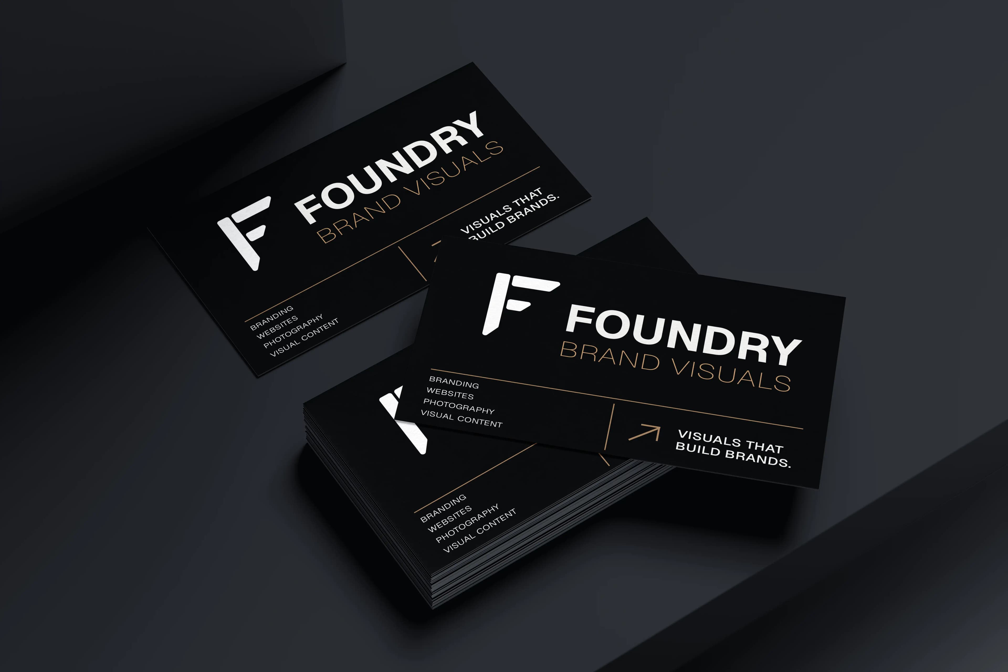 Foundry Brand Visuals business card identity system
